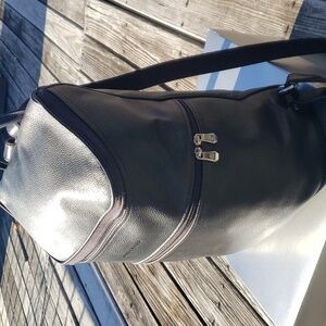 Longchamp leather back pack